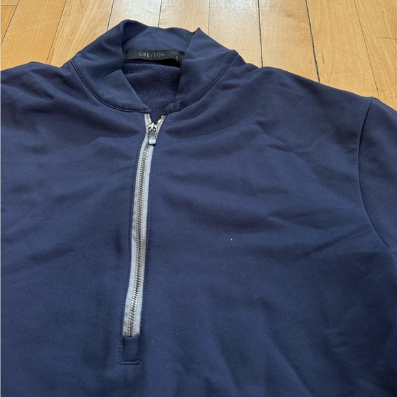 Men’s Greyson Siasconset Quarter-Zip - Maltese Blue - Small - Picture 6 of 7